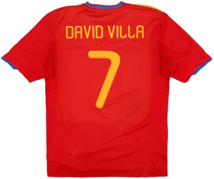 2009-10 Spain Home Shirt David Villa #7 - 5/10 - (L)