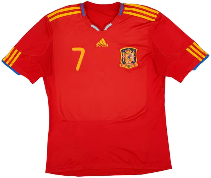 2009-10 Spain Home Shirt David Villa #7 - 5/10 - (L)