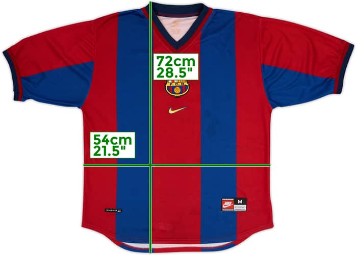 1998-00 Barcelona Home Shirt #5 - 9/10 - (M)