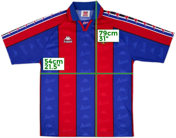 1995-97 Barcelona Basic Home Shirt - 9/10 - (XL)