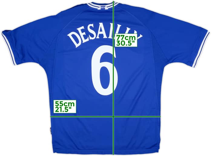 1999-01 Chelsea Home Shirt Desailly #6 - 8/10 - (XL)