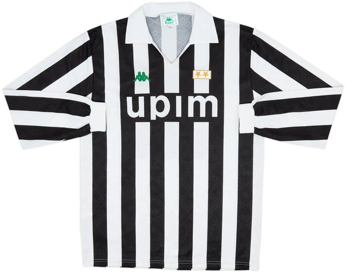 1991-92 Juventus Camiseta Local Manga Larga - 5/10 - (XL)