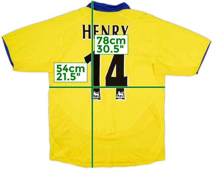 2003-05 Arsenal Away Shirt Henry #14 - 8/10 - (M)