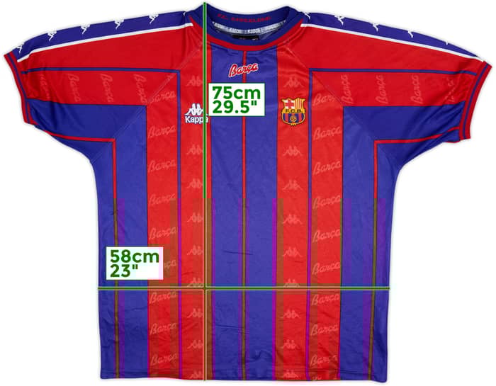 1997-98 Barcelona Home Shirt - 7/10 - (XL)