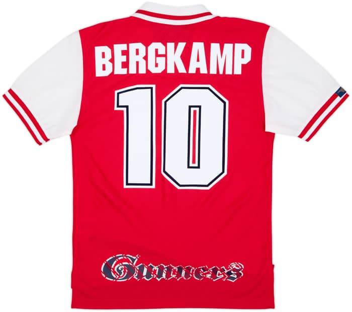 1996-98 Arsenal Home Shirt Bergkamp #10 - 8/10 - (S)