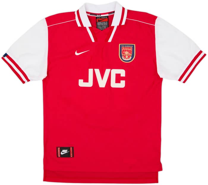 1996-98 Arsenal Home Shirt Bergkamp #10 - 8/10 - (S)