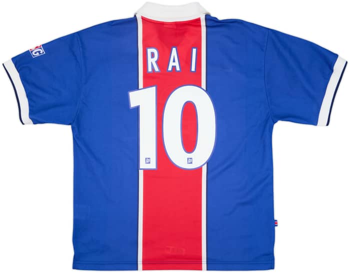 1997-98 Paris Saint-Germain Home Shirt Rai #10 - 9/10 - (L)