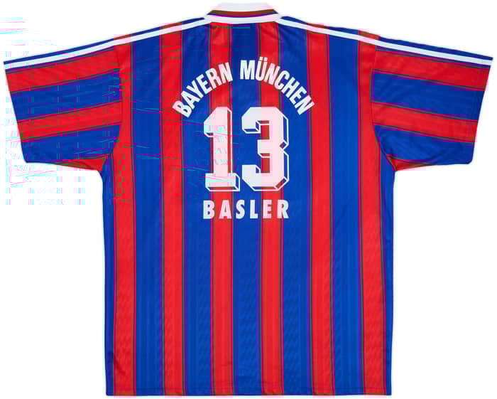 1995-97 Bayern Munich Home Shirt Basler #13 - 8/10 - (L/XL)