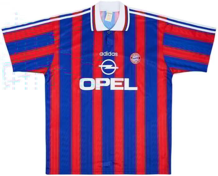 1995-97 Bayern Munich Home Shirt Basler #13 - 8/10 - (L/XL)