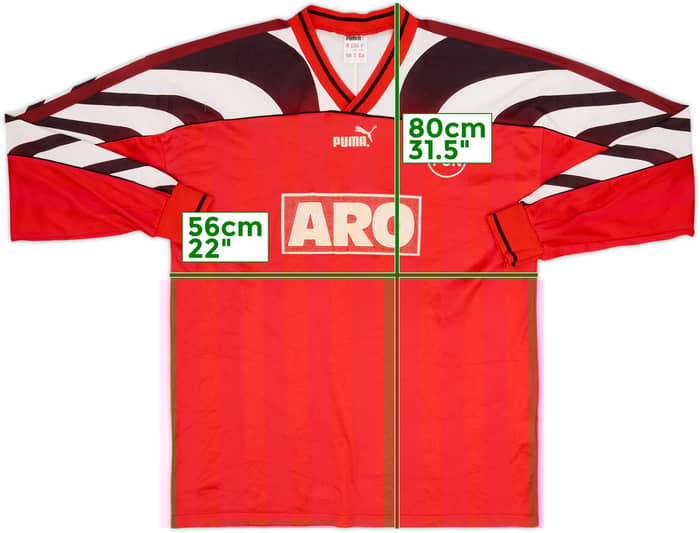1995-96 Nurnberg Home L/S Shirt - 6/10 - (L)