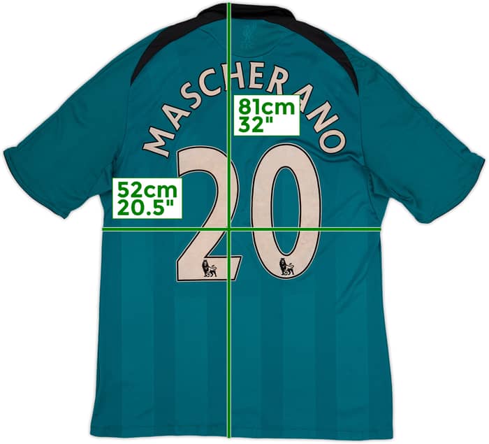 2008-09 Liverpool Third Shirt Mascherano #20 - 6/10 - (L)