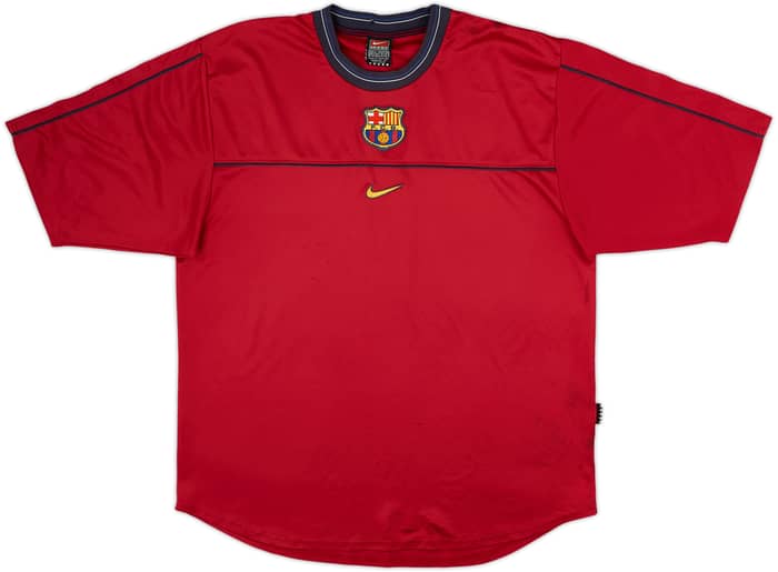 1998-99 Barcelona Nike Training Shirt - 8/10 - (L)