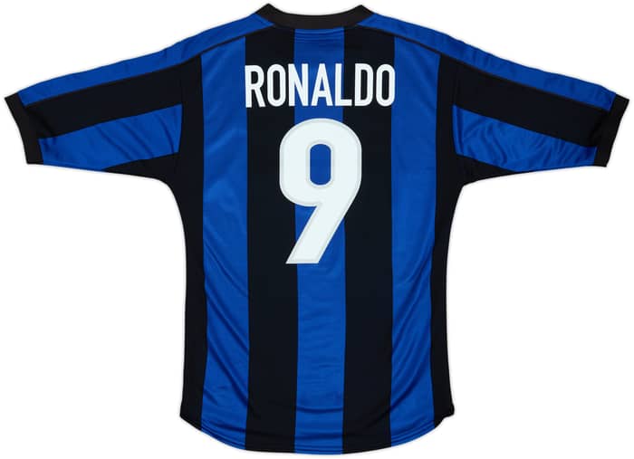 1999-00 Inter Milan Home Shirt Ronaldo #9 - 5/10 - (M)