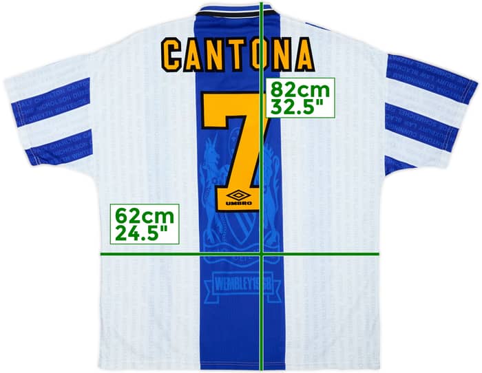 1994-96 Manchester United Third Shirt Cantona #7 - 5/10 - (XXL)