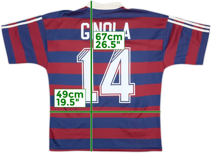 1995-96 Newcastle Away Shirt Ginola #14 - 8/10 - (M)