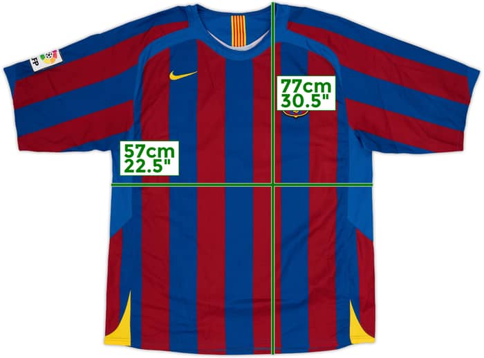 2005-06 Barcelona Home Shirt Ronaldinho #10 - 4/10 - (XL)