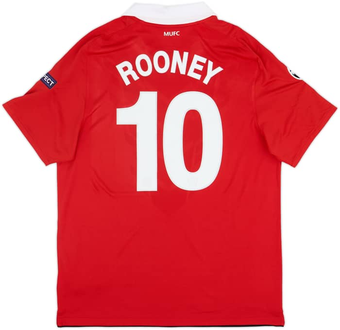 2010-11 Manchester United Home Shirt Rooney #10 - 8/10 - (L)