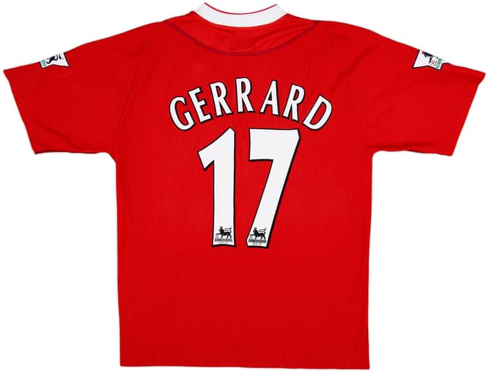 2002-04 Liverpool Home Shirt Gerrard #17 - 9/10 - (M)