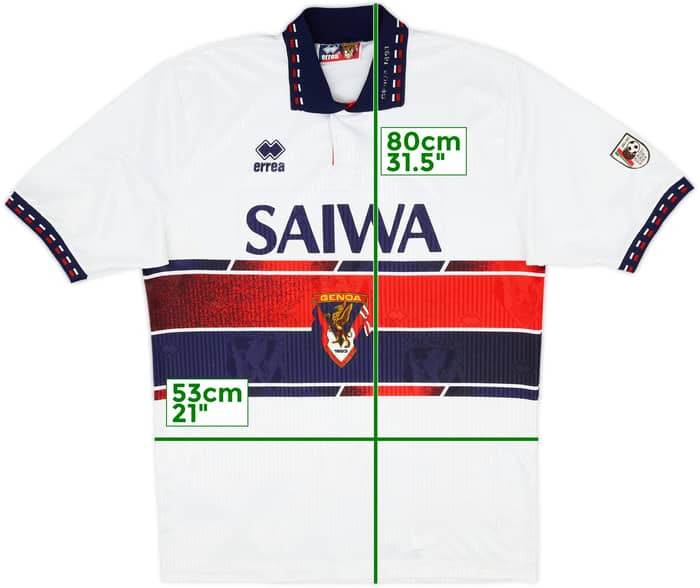 Camiseta de visitante del Genoa 1992-93 - 6/10 - (L)