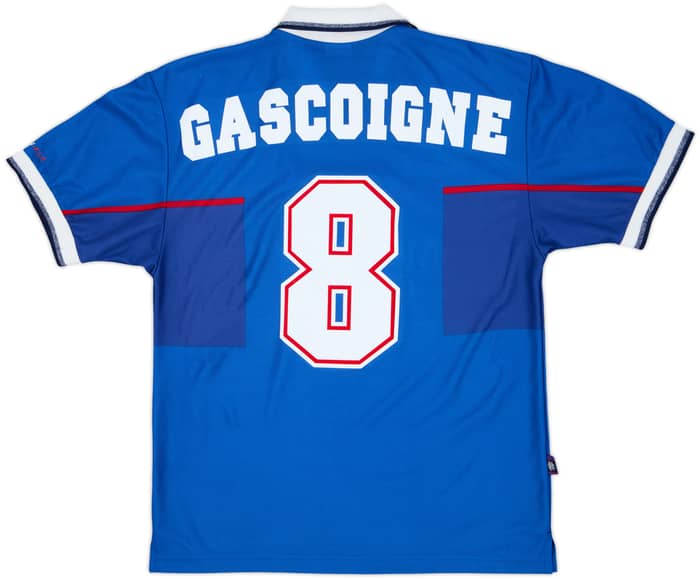 1997-99 Rangers Home Shirt Gascoigne #8 - 8/10 - (S)