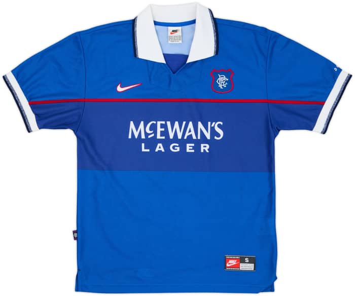 1997-99 Rangers Home Shirt Gascoigne #8 - 8/10 - (S)