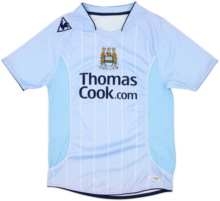 Camiseta de local del Manchester City 2007-08 Elano #11 - 8/10 - (XL.Niños)