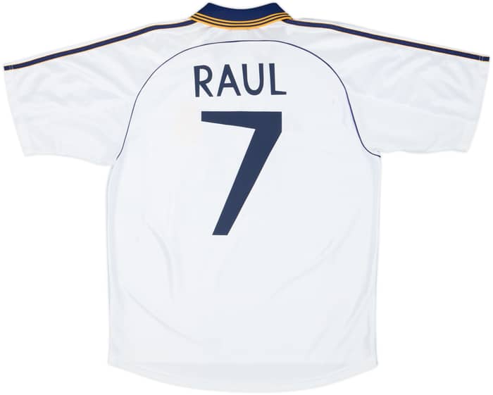 1998-00 Real Madrid Home Shirt Raul #7 - 8/10 - (M)