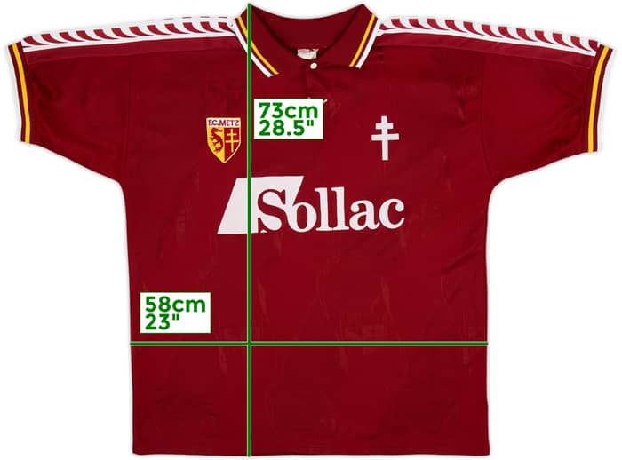 1996-97 Metz Home Shirt - 8/10 - (XL)