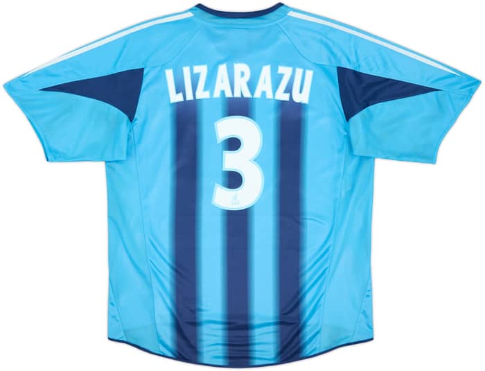 2004-05 Olympique de Marsella Camiseta Visitante Lizarazu #3 - 8/10 - (L)