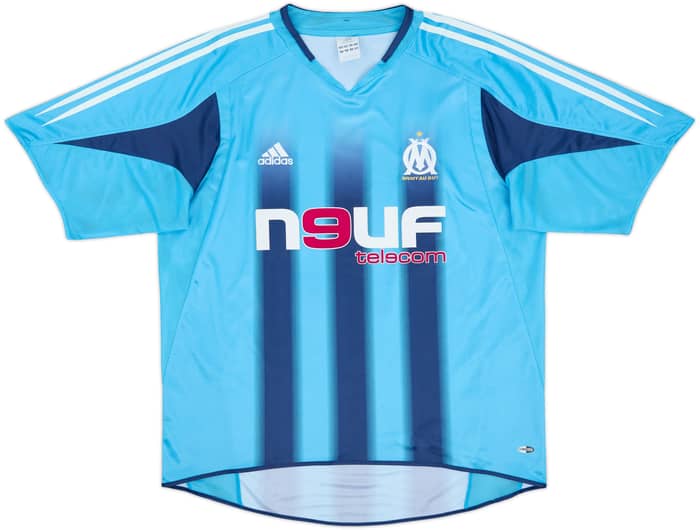 2004-05 Olympique de Marsella Camiseta Visitante Lizarazu #3 - 8/10 - (L)