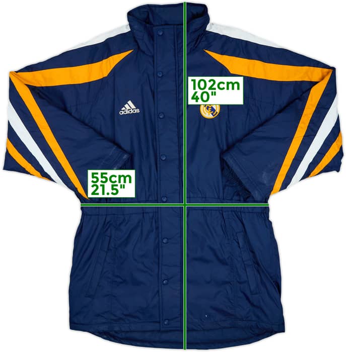 1997-98 Real Madrid adidas Padded Bench Coat - 7/10 - (L)