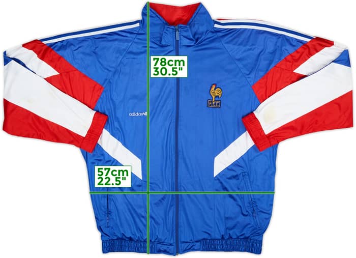 1990-92 France adidas Track Jacket - 7/10 - (L/XL)
