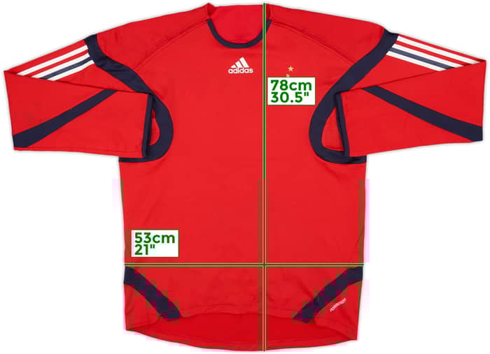 2006-07 France Player Issue adidas Formotion Drill Top - 7/10 - (L)