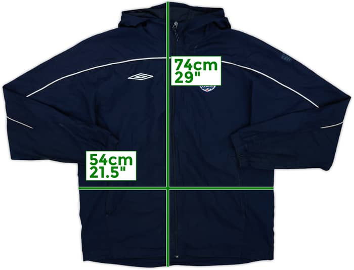 2008-09 England Umbro Hooded Track Jacket - 6/10 - (M)