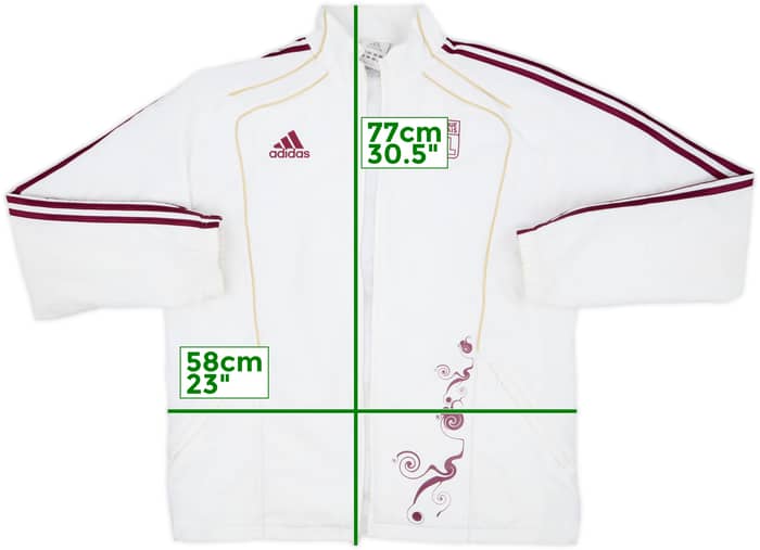 2010-11 Lyon adidas Track Jacket - 3/10 - (L)