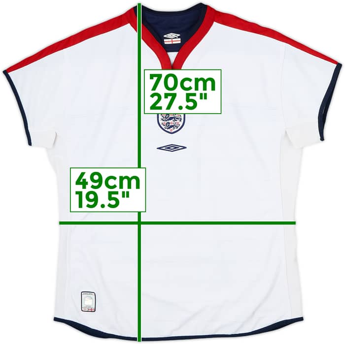 2003-05 England Home Shirt - 9/10 - (Women's L)