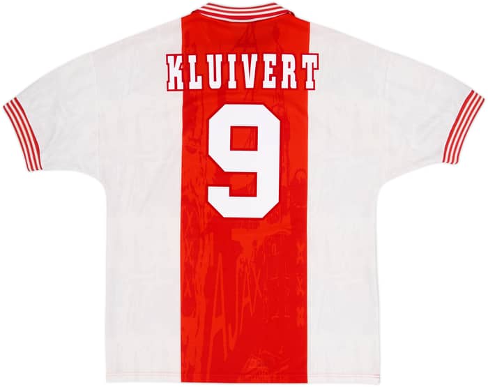 1996-97 Ajax Home Shirt Kluivert #9 - 9/10 - (L)