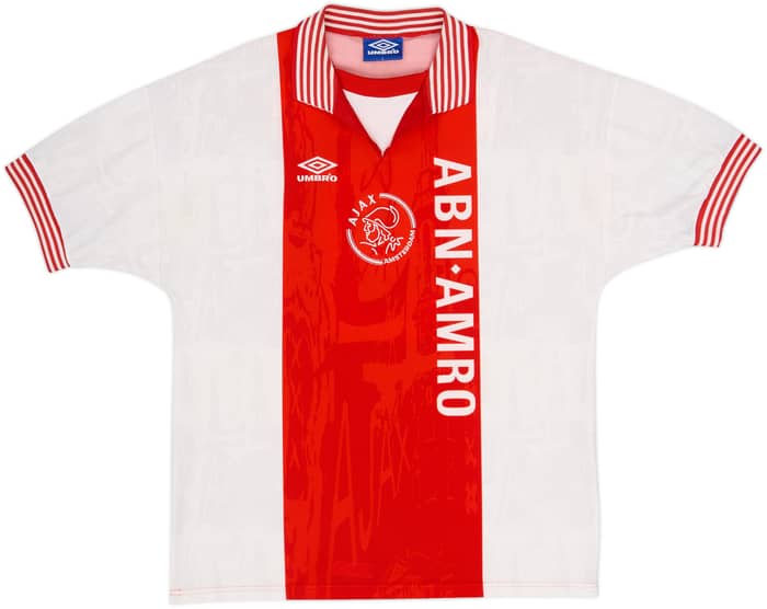 1996-97 Ajax Home Shirt Kluivert #9 - 9/10 - (L)