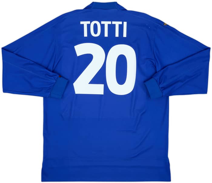 1998-99 Italy Home L/S Shirt Totti #20 - 6/10 - (L)