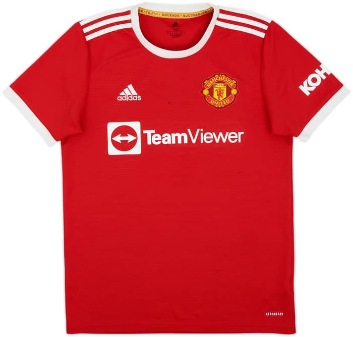 2021-22 Manchester United Home Shirt - 4/10 - (M)