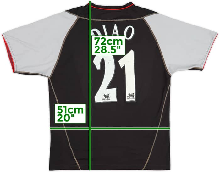 2002-04 Liverpool Away Shirt Diao #21 - 5/10 - (M)