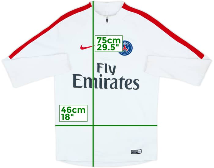 2016-17 Paris Saint-Germain Nike 1/4 Zip Drill Top - 4/10 - (S)