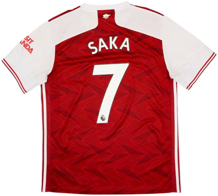 2020-21 Arsenal Home Shirt Saka #7 - 6/10 - (L)