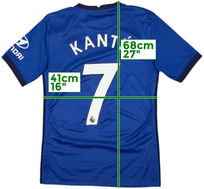 2020-21 Chelsea Home Shirt Kante #7 - 7/10 - (XS)