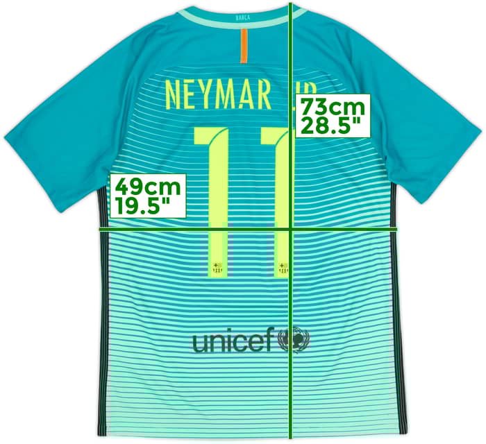 2016-17 Barcelona Third Shirt Neymar Jr #11 - 8/10 - (M)