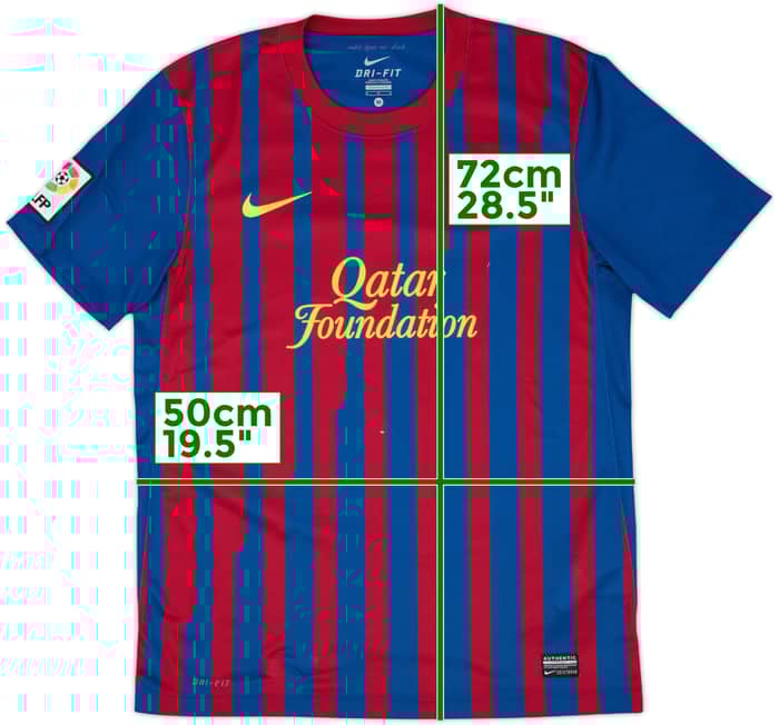 2011-12 Barcelona Home Shirt - 4/10 - (M)