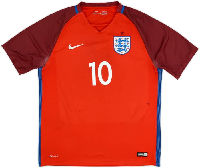 2016-17 England Away Shirt Rooney #10 - 5/10 - (L)