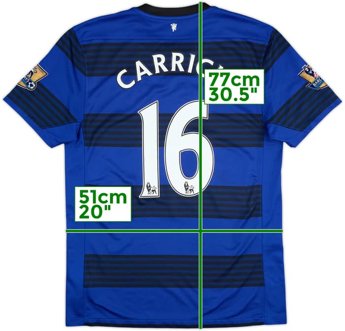 2011-13 Manchester United Away Shirt Carrick #16 - 8/10 - (M)