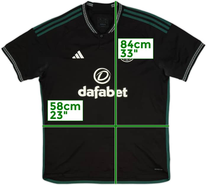 2023-24 Celtic Away Shirt - 8/10 - (XL)