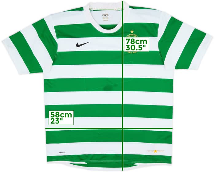 2007-08 Celtic Home Shirt - 4/10 - (XL)